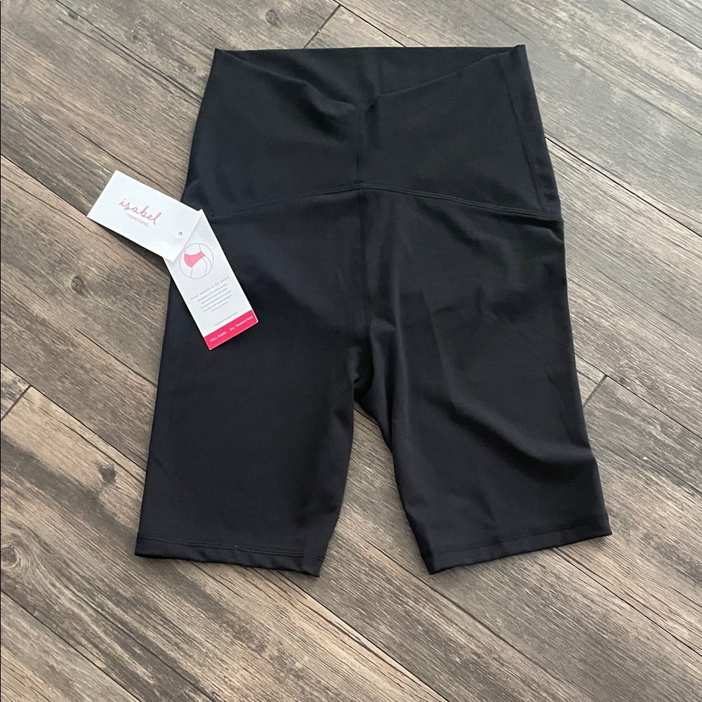 Ingrid & Isabel Black High-Rise Bike Shorts